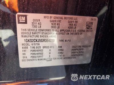 Zdjęcie 14 z 16 samochodu: 2016 GMC YUKON DENALI VIN:1GKS2CKJ5GR364239 - miniatura