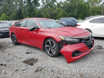 Czwarte zdjęcie samochodu z boku: 2022 HONDA ACCORD SPORT VIN:1HGCV2F34NA005362 - miniatura