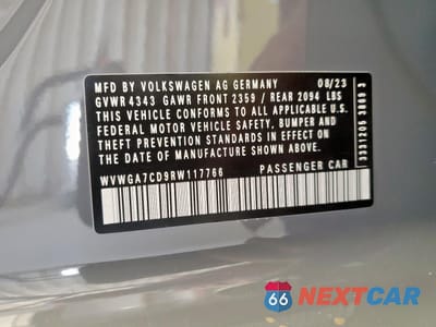 Zdjęcie 12 z 13 samochodu: 2024 VOLKSWAGEN GTI S VIN:WVWGA7CD9RW117766 - miniatura
