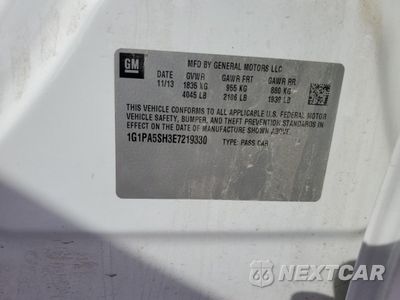 Zdjęcie 12 z 12 samochodu: 2014 CHEVROLET CRUZE LS VIN:1G1PA5SH3E7219330 - miniatura