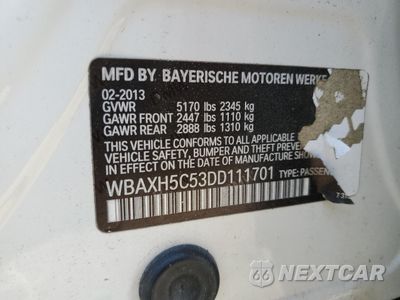 Zdjęcie 13 z 13 samochodu: 2013 BMW 528 XI VIN:WBAXH5C53DD111701 - miniatura