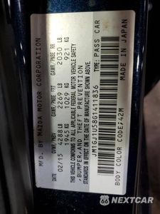 Zdjęcie 13 z 13 samochodu: 2016 MAZDA 6 SPORT VIN:JM1GJ1U58G1411836 - miniatura