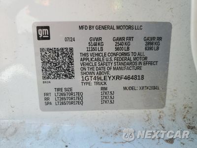 Zdjęcie 12 z 13 samochodu: 2024 GMC SIERRA K2500 HEAVY DUTY VIN:1GT49LEYXRF464818 - miniatura