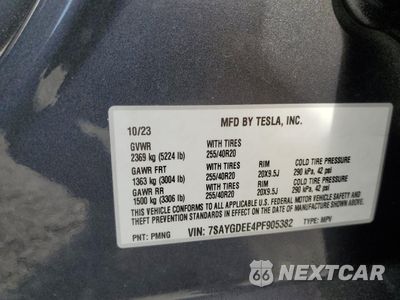 Zdjęcie 13 z 15 samochodu: 2023 TESLA MODEL Y VIN:7SAYGDEE4PF905382 - miniatura