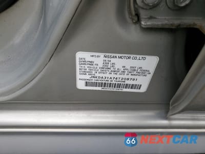 Zdjęcie 12 z 14 samochodu: 2004 INFINITI I35 VIN:JNKDA31A74T208791 - miniatura