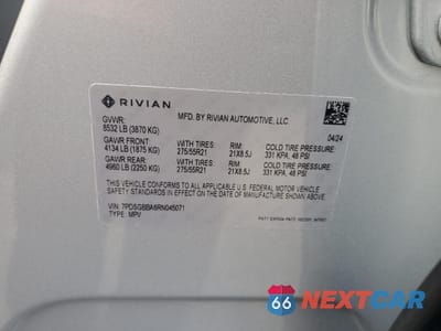 Zdjęcie 14 z 16 samochodu: 2024 RIVIAN R1S ADVENTURE VIN:7PDSGBBA6RN045071 - miniatura