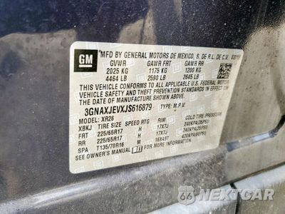 Zdjęcie 13 z 13 samochodu: 2018 CHEVROLET EQUINOX LT VIN:3GNAXJEVXJS616879 - miniatura