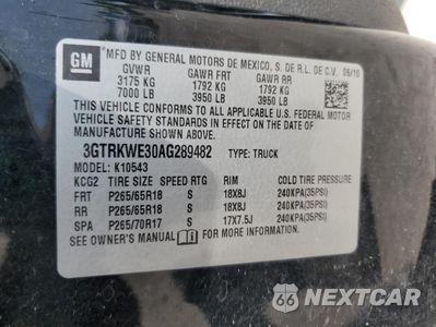 Zdjęcie 12 z 14 samochodu: 2010 GMC SIERRA K1500 SLT VIN:3GTRKWE30AG289482 - miniatura