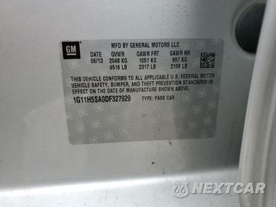 Zdjęcie 12 z 14 samochodu: 2013 CHEVROLET MALIBU LTZ VIN:1G11H5SA0DF327929 - miniatura