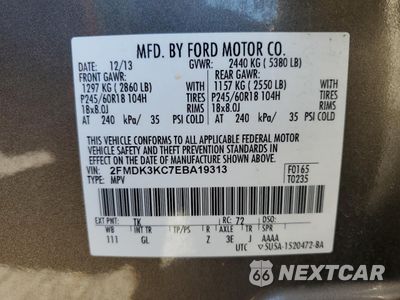 Zdjęcie 13 z 15 samochodu: 2014 FORD EDGE LIMITED VIN:2FMDK3KC7EBA19313 - miniatura