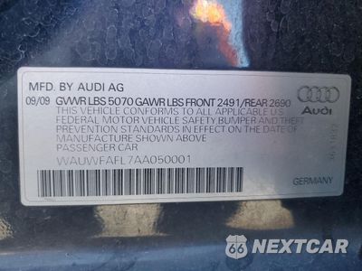 Zdjęcie 13 z 13 samochodu: 2010 AUDI A4 PREMIUM PLUS VIN:WAUWFAFL7AA050001 - miniatura