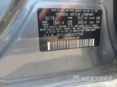 Zdjęcie 12 z 13 samochodu: 2018 HYUNDAI ACCENT SE VIN:3KPC24A36JE025503 - miniatura