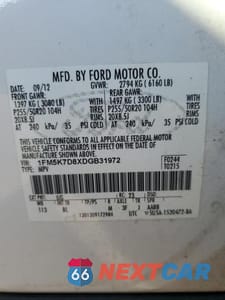 Zdjęcie 13 z 13 samochodu: 2013 FORD EXPLORER XLT VIN:1FM5K7D8XDGB31972 - miniatura