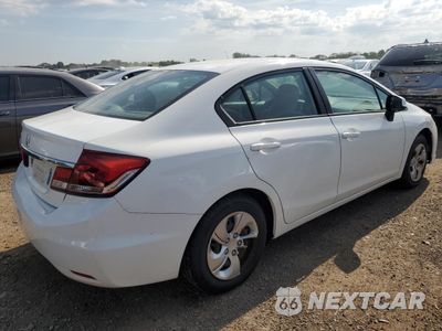 Trzecie zdjęcie samochodu z tyłu: 2013 HONDA CIVIC LX VIN:19XFB2F58DE045350 - miniatura