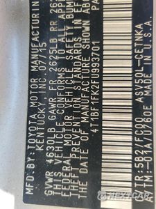 Zdjęcie 12 z 12 samochodu: 2015 TOYOTA CAMRY LE VIN:4T1BF1FK2FU993701 - miniatura
