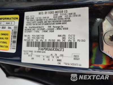 Zdjęcie 12 z 14 samochodu: 2016 FORD FUSION TITANIUM HEV VIN:3FA6P0RU6GR306373 - miniatura