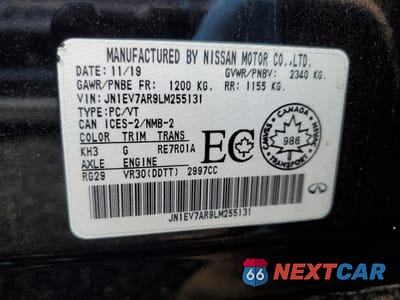 Zdjęcie 13 z 13 samochodu: 2020 INFINITI Q50 PURE VIN:JN1EV7AR9LM255131 - miniatura
