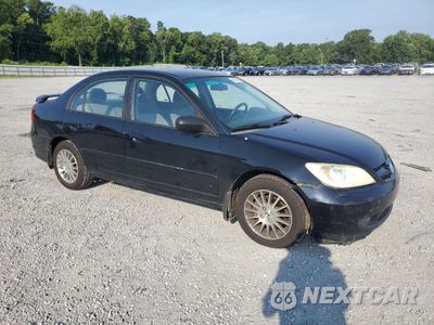 Czwarte zdjęcie samochodu z boku: 2005 HONDA CIVIC LX VIN:2HGES16595H628765 - miniatura