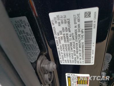 Zdjęcie 13 z 14 samochodu: 2022 HONDA CR-V EXL VIN:2HKRW2H84NH669216 - miniatura