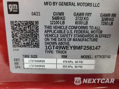 Zdjęcie 12 z 15 samochodu: 2021 GMC SIERRA K3500 DENALI VIN:1GT49WEY9MF256147 - miniatura
