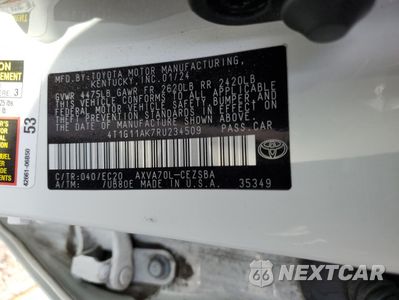 Zdjęcie 12 z 12 samochodu: 2024 TOYOTA CAMRY SE NIGHT SHADE VIN:4T1G11AK7RU234509 - miniatura