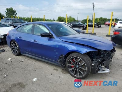 Czwarte zdjęcie samochodu z boku: 2025 BMW I4 XDRIVE 40 VIN:WBY43HD07SFU81624 - miniatura