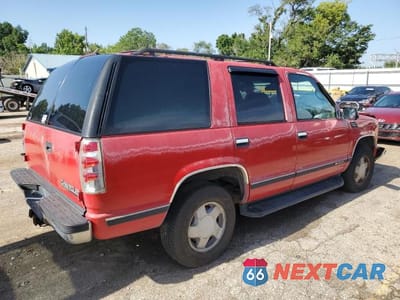 Trzecie zdjęcie samochodu z tyłu: 1997 CHEVROLET TAHOE K1500 VIN:1GNEK13R9VJ320538 - miniatura