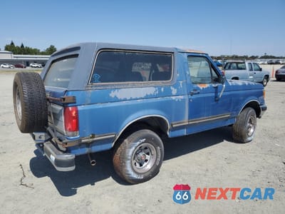 Trzecie zdjęcie samochodu z tyłu: 1988 FORD BRONCO U100 VIN:1FMEU15H7JLA41381 - miniatura