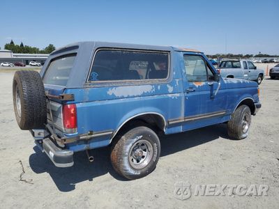 Trzecie zdjęcie samochodu z tyłu: 1988 FORD BRONCO U100 VIN:1FMEU15H7JLA41381 - miniatura