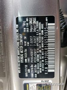 Zdjęcie 13 z 14 samochodu: 2018 HYUNDAI SANTA FE SPORT VIN:5XYZUDLB1JG570925 - miniatura