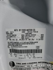 Zdjęcie 12 z 14 samochodu: 2013 FORD F150 SUPERCREW VIN:1FTFW1CF6DKD31089 - miniatura