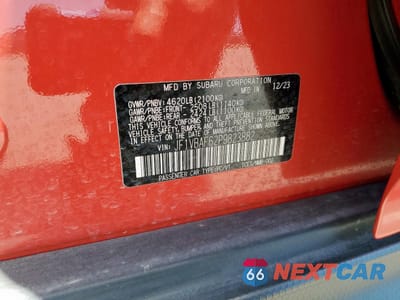Zdjęcie 12 z 15 samochodu: 2023 SUBARU WRX PREMIUM VIN:JF1VBAF62P9823882 - miniatura