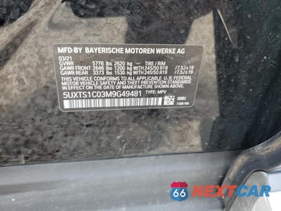 Zdjęcie 14 z 14 samochodu: 2021 BMW X3 XDRIVE30E VIN:5UXTS1C03M9G49481 - miniatura
