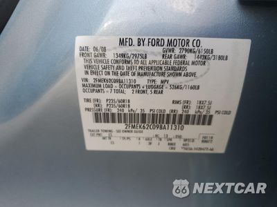 Zdjęcie 13 z 13 samochodu: 2009 FORD FLEX SEL VIN:2FMEK62C09BA11310 - miniatura