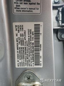 Zdjęcie 13 z 13 samochodu: 2009 HONDA CR-V EXL VIN:5J6RE48789L040186 - miniatura