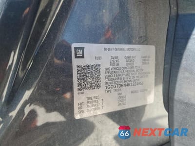Zdjęcie 12 z 12 samochodu: 2019 CHEVROLET COLORADO Z71 VIN:1GCGTDEN4K1224953 - miniatura