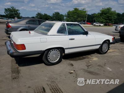 Trzecie zdjęcie samochodu z tyłu: 1987 MERCEDES-BENZ 560 SL VIN:WDBBA48D2HA056238 - miniatura