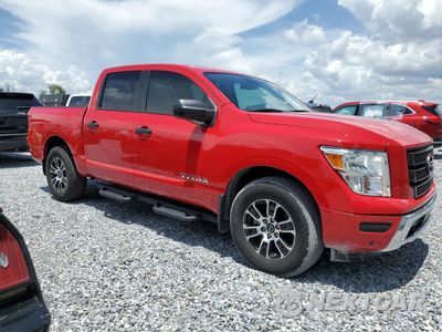 Czwarte zdjęcie samochodu z boku: 2023 NISSAN TITAN SV VIN:1N6AA1EFXPN108818 - miniatura