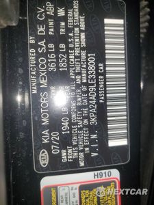 Zdjęcie 12 z 12 samochodu: 2020 KIA RIO LX VIN:3KPA24AD9LE338001 - miniatura