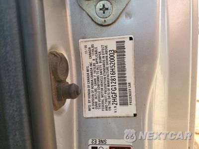 Zdjęcie 12 z 14 samochodu: 2006 HONDA CIVIC EX VIN:2HGFG12816H520003 - miniatura