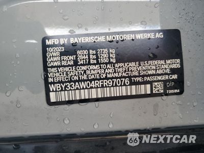Zdjęcie 12 z 14 samochodu: 2024 BMW I4 M50 VIN:WBY33AW04RFR97076 - miniatura