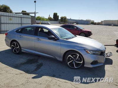 Czwarte zdjęcie samochodu z boku: 2022 HONDA ACCORD SPORT SE VIN:1HGCV1F40NA039110 - miniatura