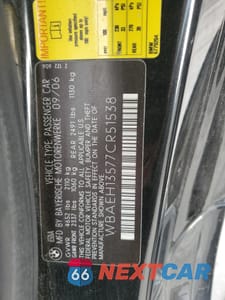 Zdjęcie 12 z 14 samochodu: 2007 BMW 650 I VIN:WBAEH13577CR51538 - miniatura