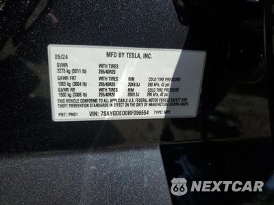 Zdjęcie 13 z 15 samochodu: 2024 TESLA MODEL Y VIN:7SAYGDED0RF096554 - miniatura