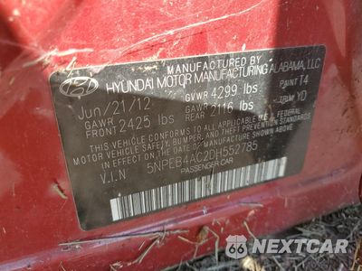 Zdjęcie 12 z 12 samochodu: 2013 HYUNDAI SONATA GLS VIN:5NPEB4AC2DH552785 - miniatura