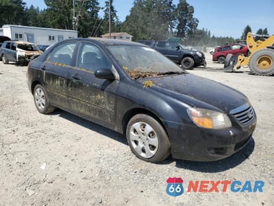 Czwarte zdjęcie samochodu z boku: 2009 KIA SPECTRA EX VIN:KNAFE222995667538 - miniatura