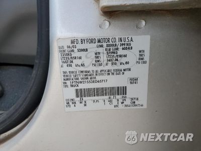 Zdjęcie 12 z 14 samochodu: 2003 FORD F250 SUPER DUTY VIN:1FTNW21S53ED65717 - miniatura