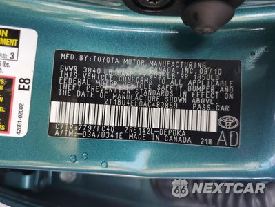Zdjęcie 12 z 13 samochodu: 2010 TOYOTA COROLLA BASE VIN:2T1BU4EE0AC483859 - miniatura