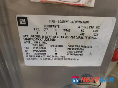 Zdjęcie 12 z 12 samochodu: 2001 BUICK LESABRE LIMITED VIN:1G4HR54KX1U284051 - miniatura