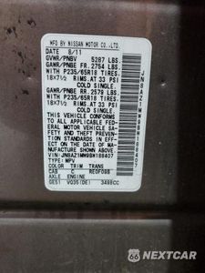 Zdjęcie 14 z 14 samochodu: 2011 NISSAN MURANO S VIN:JN8AZ1MW9BW188407 - miniatura